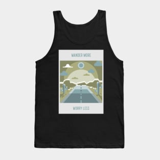 Wander More Worry Less Camping Tank Top